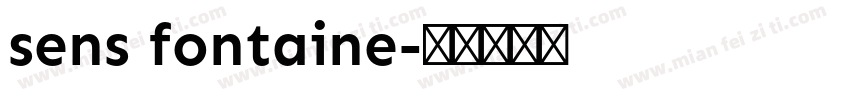 sens fontaine字体转换